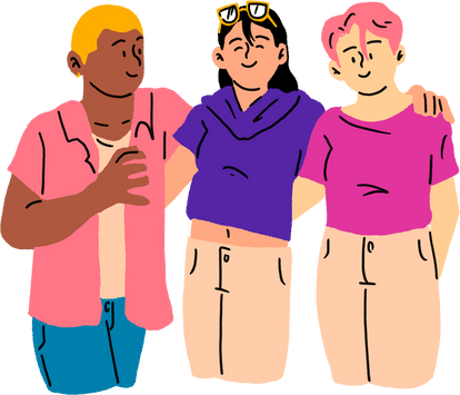 Loose Handdrawn LGBTQIA+ People